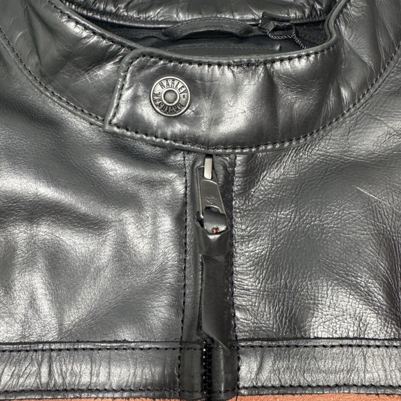 Harley Davidson Victory Sweep Size XXL Leather Jacket Black 98012-21VM **READ** - Picture 4 of 11